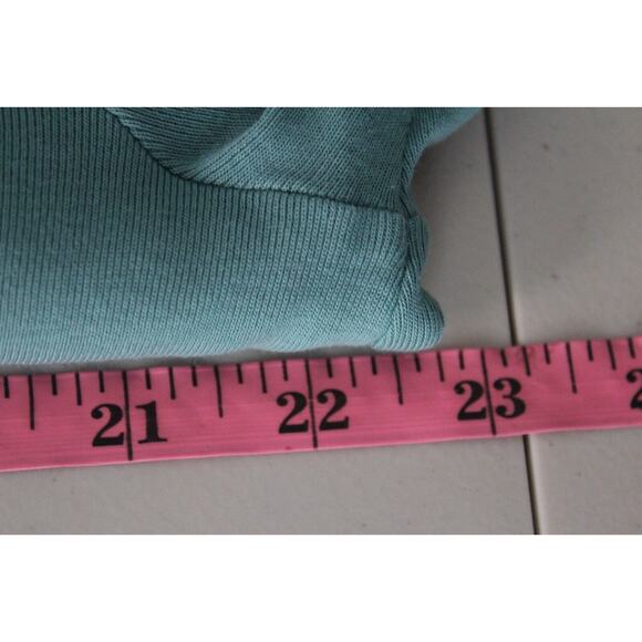 Chico's Sweatshirt Size Medium Green Lucie Sailor Button Long Sleeve Women - Picture 7 of 8